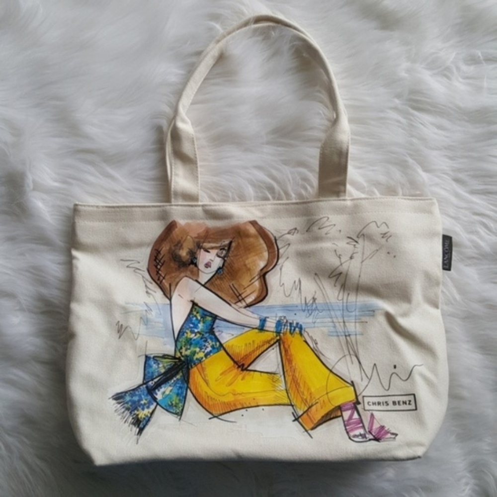 Chris Benz for Lancome canvas tote